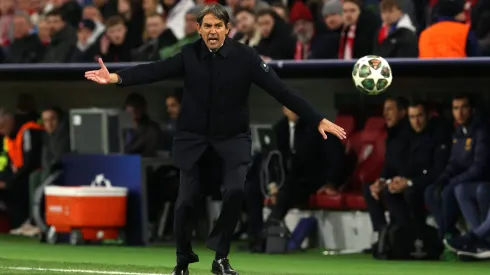 Simone Inzaghi em ação durante o Bayern x Inter. Foto: Getty
