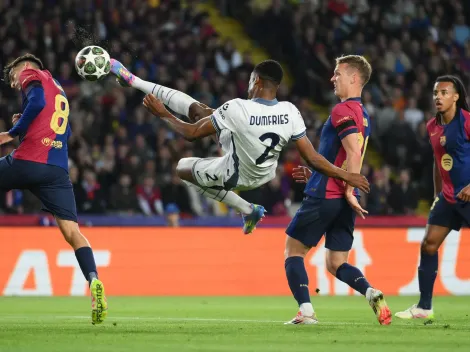 Denzel Dumfries reage ao empate entre Barcelona e Inter: "Somos uma..."