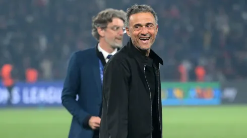 Luis Enrique tinha todos os motivos para estar satisfeito, após o PSG x Arsenal. Foto: Getty