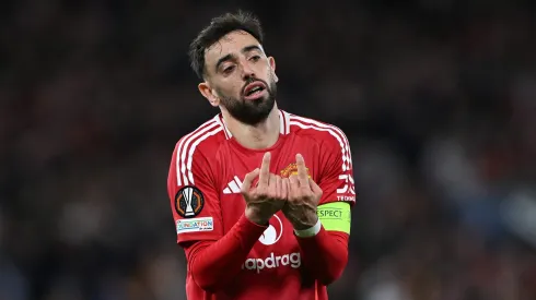Bruno Fernandes, capitão do Manchester United. Foto: Getty