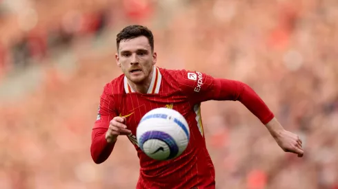 Andrew Robertson, do Liverpool, pode mudar-se para o Atlético de Madrid. Foto: Carl Recine/Getty Images