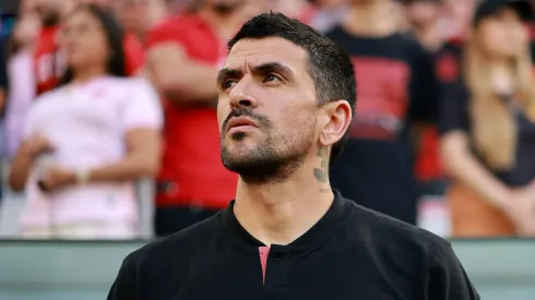 O Athlético Paranaense foi o último clube orientado por Lucho González. Foto: Heuler Andrey/Getty Images