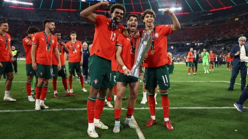 Renato Veiga, número 13 da Seleção de Portugal, defrontou a Espanha na final da Liga das Nações, troféu ganho pela equipa das Quinas.