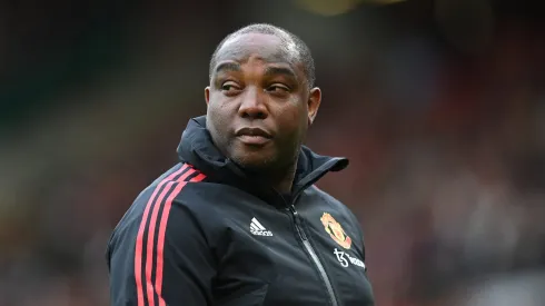 Benni McCarthy crítico em relação ao Manchester United, onde trabalhou como treinador adjunto. Foto: Michael Regan/Getty Images