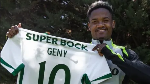 Geny Catamo é o novo número 10 do Sporting. Foto conta oficial no X do Sporting CP