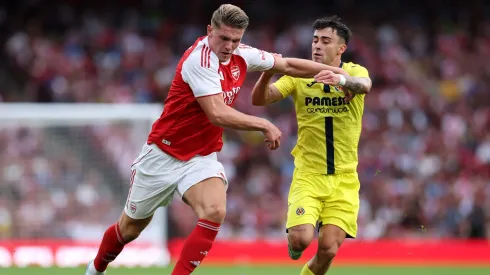 Viktor Gyokeres no Arsenal x Villarreal. Foto: Getty Images