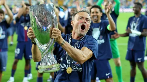 Luis Enrique analisou o título do PSG sobre o Tottenham. Foto: Getty Images