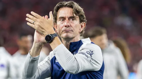 Thomas Frank mostrou-se orgulhoso dos seus jogadores, após o PSG x Tottenham. Foto: Getty