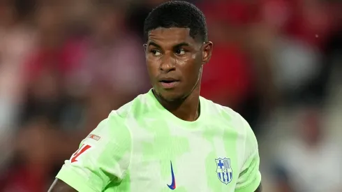 Marcus Rashford em ação pelo Barcelona. Foto: Getty Images