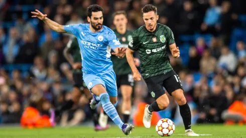 Manchester City x Sporting na Champions League de 2022. Foto: Imago