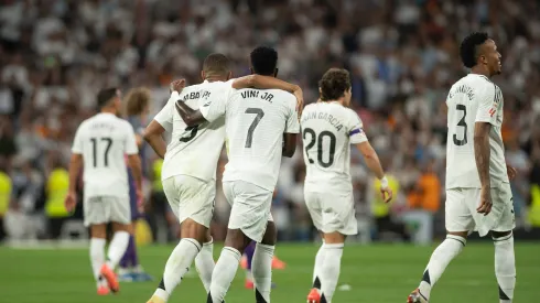 Jogadores do Real Madrid festejam vitória contra o Espanyol. Foto: Imago