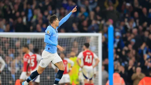 John Stones festeja golo contra o Arsenal. Foto: Imago