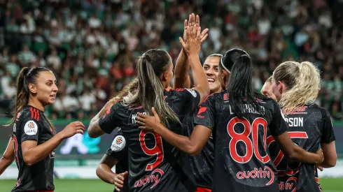 Benfica festeja vitória em Alvalade. Foto: Imago