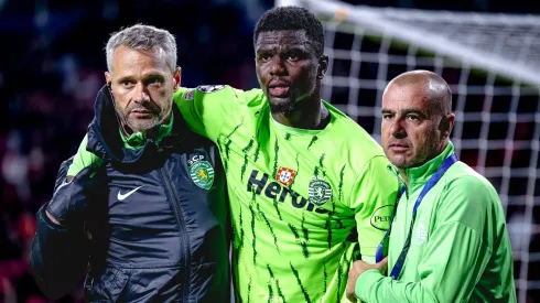 Diomande, do Sporting, deixa o relvado do PSV. Foto: Imago