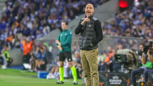 Erik ten Hag durante o jogo com o FC Porto. Foto: Imago