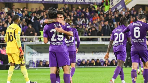Fiorentina festeja vitória contra o AC Milan. Foto: Imago