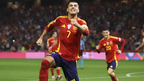 Morata capitaneou mais uma vitória de Espanha. Foto: Imago