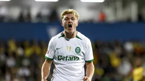 Conrad Harder fez os dois golos do Sporting em Portimão. Foto: Imago