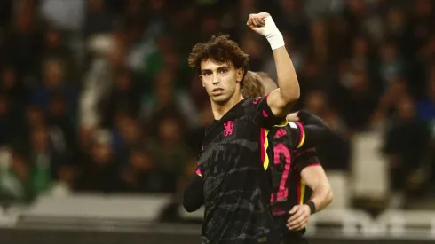 João Félix celebrando golo pelo Chelsea. Foto: Imago