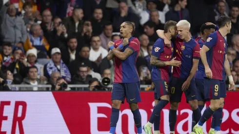 Barcelona festeja vitória contra o Real Madrid. Foto: Imago