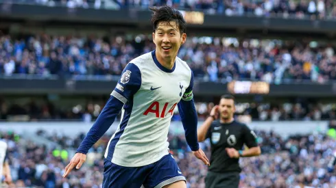 Heung-min Son a celebrar um golo. Foto: Imago