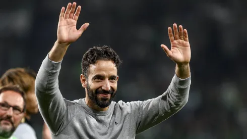 Rúben Amorim celebrado pelas bancadas de Alvalade. Foto: Imago