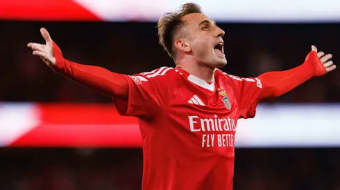 Akturkoglu, do Benfica, é o jogador do mês da Liga Portugal. Foto: Imago