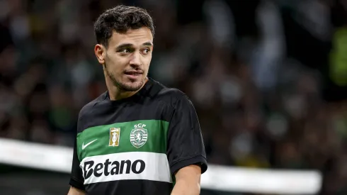 Pedro Gonçalves durante a vitória do Sporting frente ao Manchester City. Foto: Imago