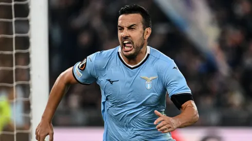 Pedro Rodríguez festeja golo da vitória da Lazio contra o FC Porto. Foto: Imago