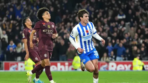 Brighton festeja vitória contra o Manchester City. Foto: Imago