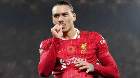 Darwin Núñez foi decisivo no triunfo do Liverpool. Foto: Imago.