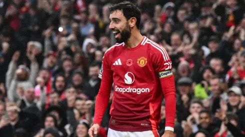 Bruno Fernandes em grande destaque na recepção do Manchester United ao Leicester. Foto: Imago