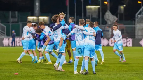 San Marino a celebrar o apuramento histórico. Foto: Imago