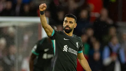 Mo Salah bisou e comandou vitória do Liverpool. Foto; Imago