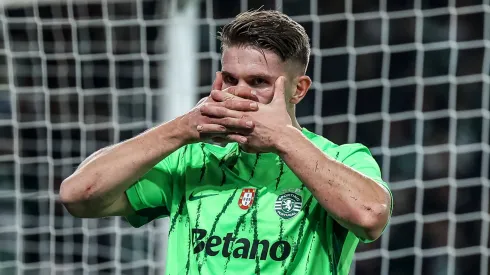 Champions League já começa a ser "sinónimo" de golos de Viktor Gyokeres, goleador do Sporting. Foto: Imago