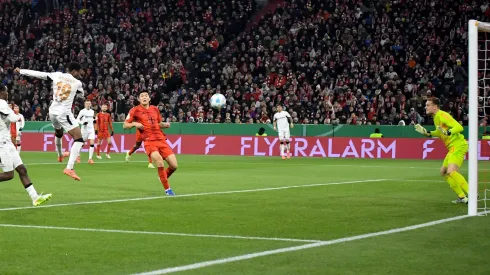 Golo de Tella colocou Leverkusen nos quartos de final. Foto: Imago.