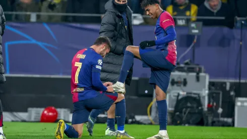 Ferran Torres bisou na vitória do Barça em Dortmund. Foto: Imago.
