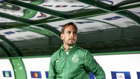 João Pereira, treinador do Sporting, está sob pressão. Foto: Imago