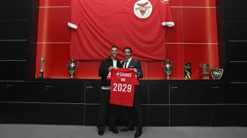 Bah renovou com o Benfica até 2029. Foto: Site SL Benfica.