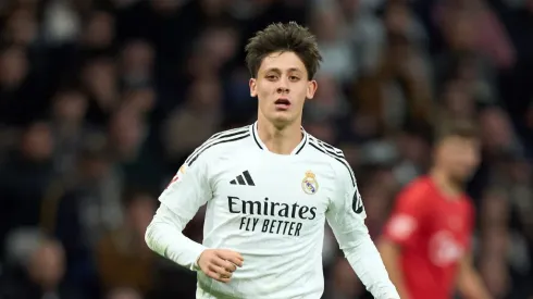 Arda Guler bisou ante o Minera na Taça do Rei. Foto: Getty Images