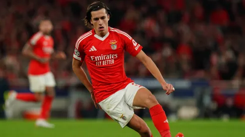 Álvaro Carreras a jogar pelo Benfica. Foto: Gualter Fatia/Getty Images