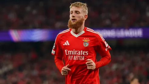 Jan-Niklas Beste, jogaor do Benfica. Foto: Gualter Fatia/Getty Images.