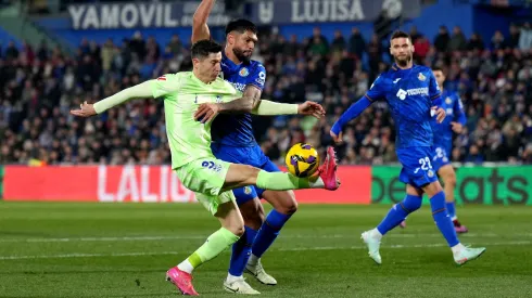 Robert Lewandowski no empate do Barcelona. Foto: Angel Martinez/Getty Images
