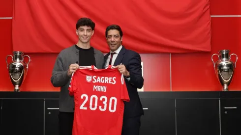 Manu Silva assinou contrato com o Benfica até 2030. Foto: Site oficial do SL Benfica