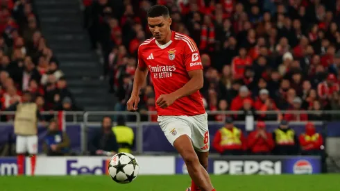 Alexander Bah, jogador do Benfica. Foto: Gualter Fatia/Getty Images