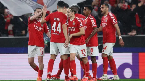 Benfica na Champions League. Foto: Carlos Rodrigues/Getty Images