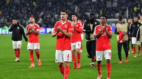 Benfica festeja vitória frente à Juventus. Foto: Getty Images