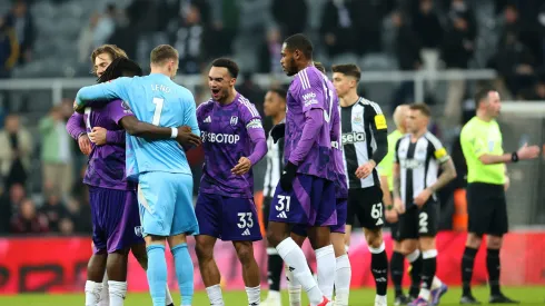 Fulham festeja vitória contra o Newcastle. Foto: Getty Images