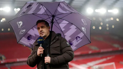 Gary Neville não tem estado satisfeito com as exibições de Ruben Amorim como treinador do Manchester United. Foto: Getty