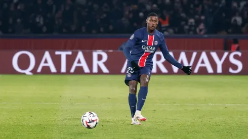 Nuno Mendes saiu do banco para assistir ao segundo golo do PSG. Foto: Getty Images